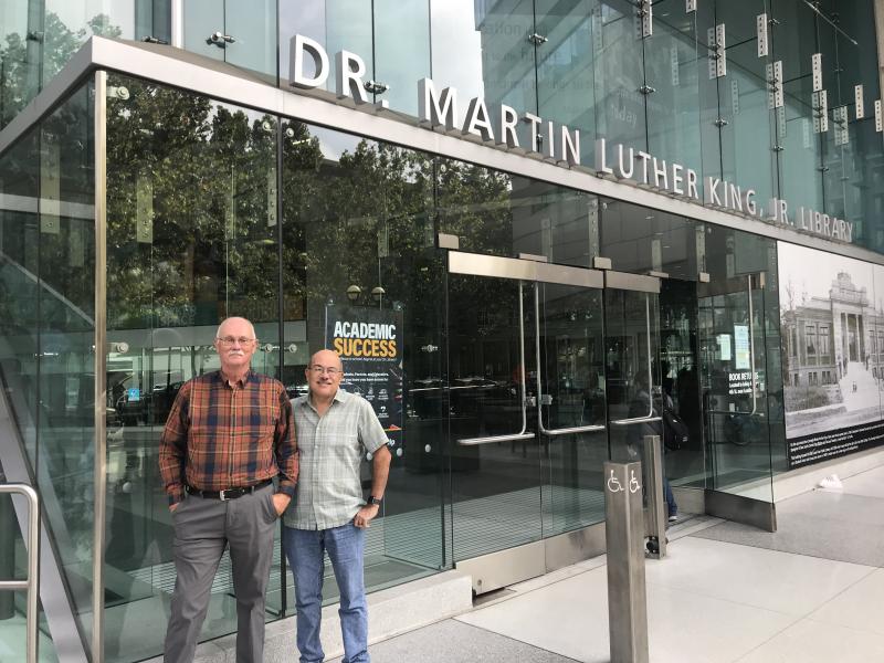 Bob and Denny at MLK Library